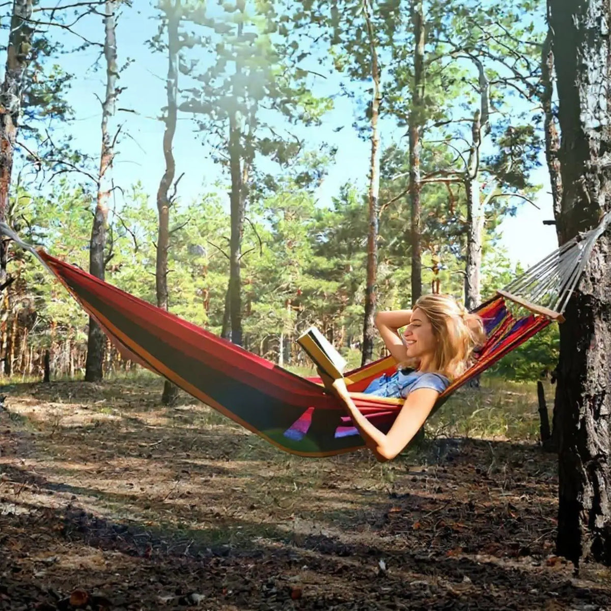 Gyroor Heavy Duty Hammock With Stand And Storage Bag