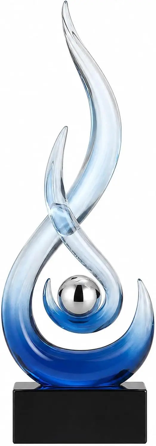 Modern Abstract Flame Sculpture For Home Tabletop Decor
