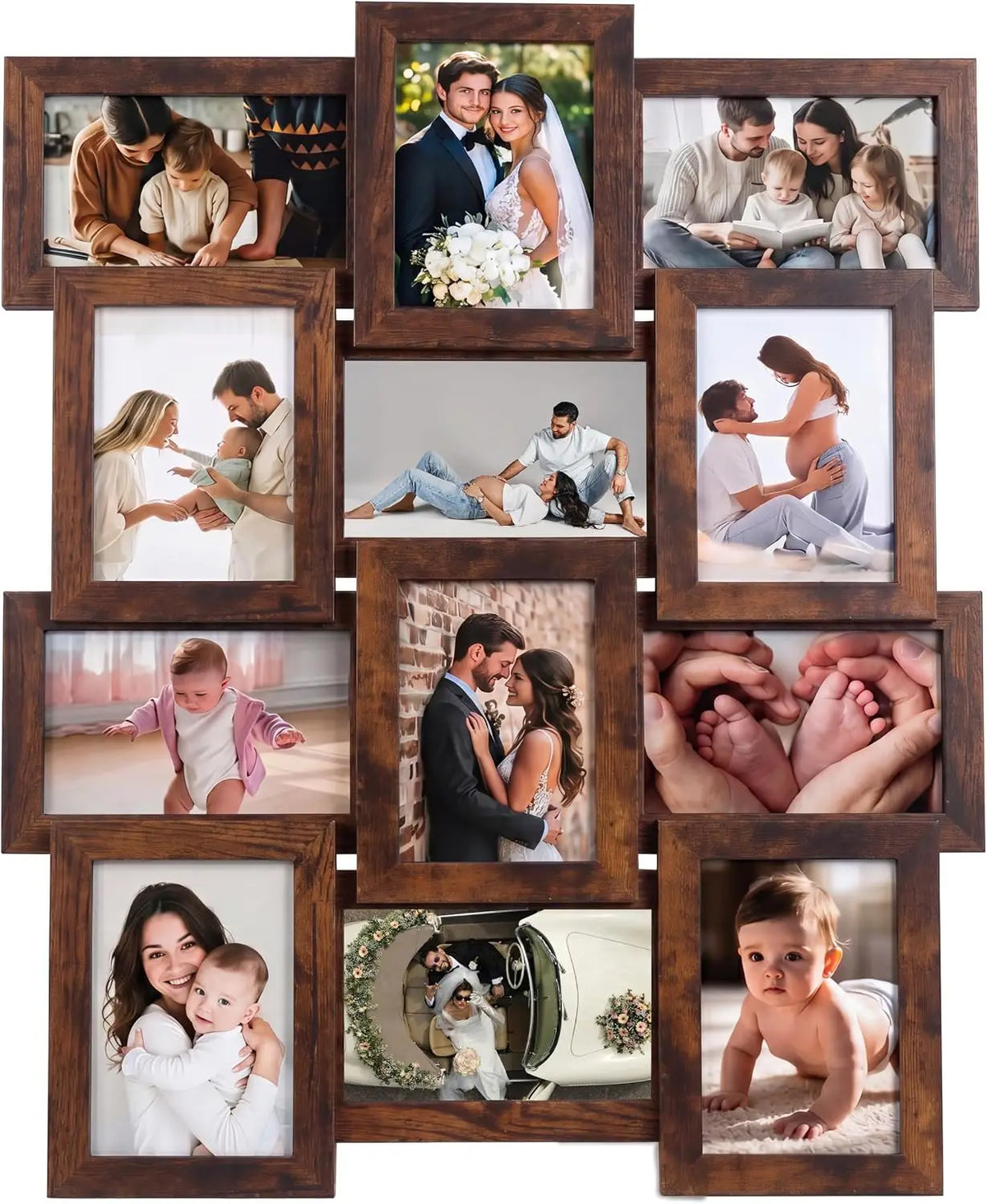 Collage Picture Frame Wall Decor Set For Modern Home Display