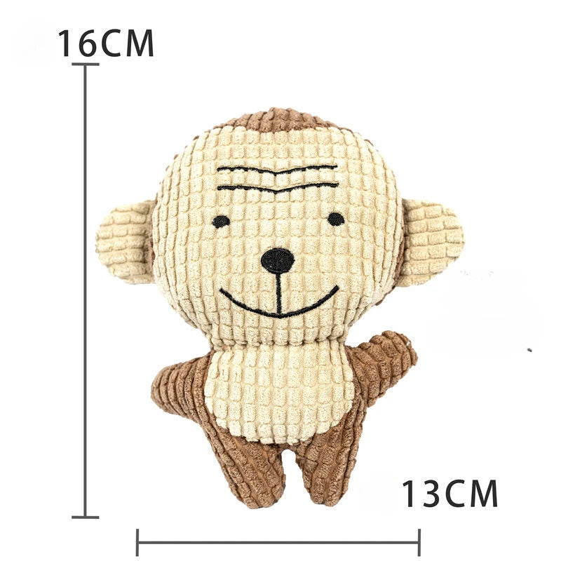 Plush Duck Chew Toy For Dogs Featuring Bite Resistant Squeaker
