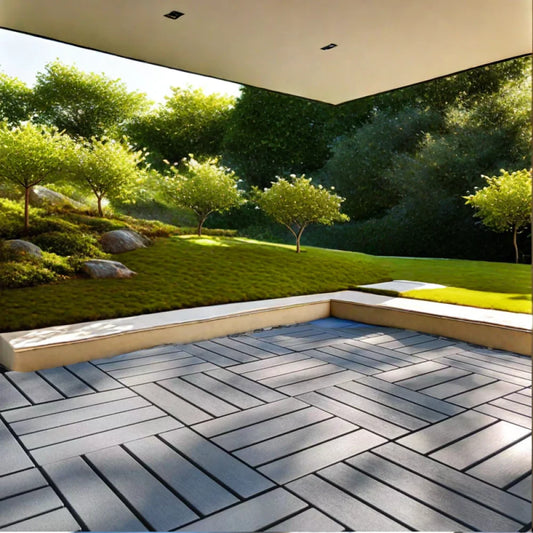 Heavy Duty Interlocking Plastic Deck Tiles For Outdoors
