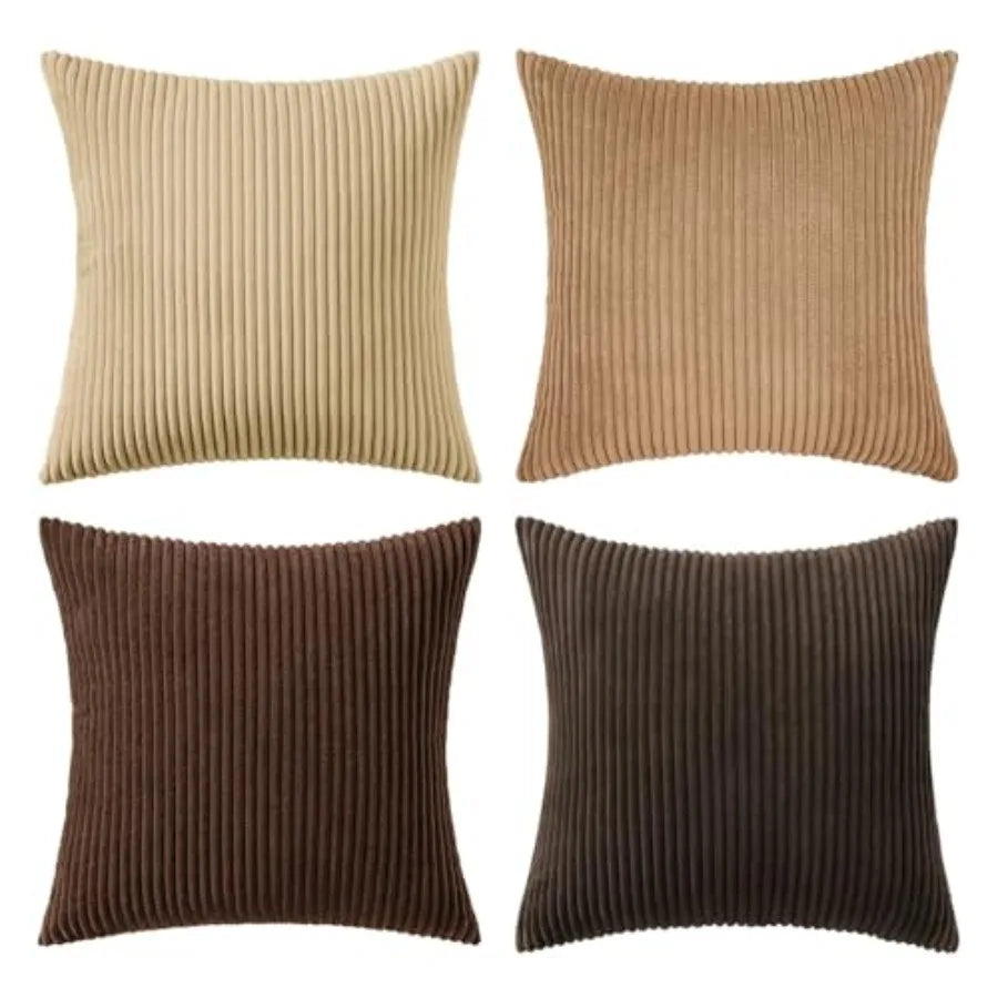 Boho Farmhouse Throw Pillow Covers With Soft Cotton Blend Cushion