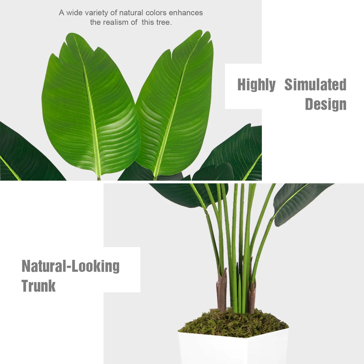 Olitree Artificial Bird Of Paradise Indoor Plant With Pot