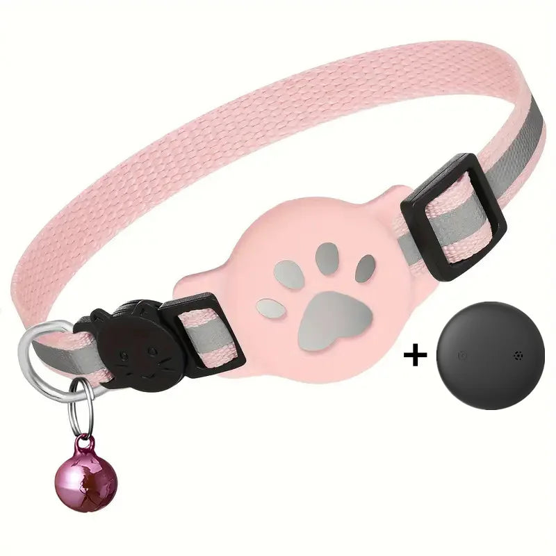 Reflective Breakaway Cat Collar Featuring Integrated Tracking Support