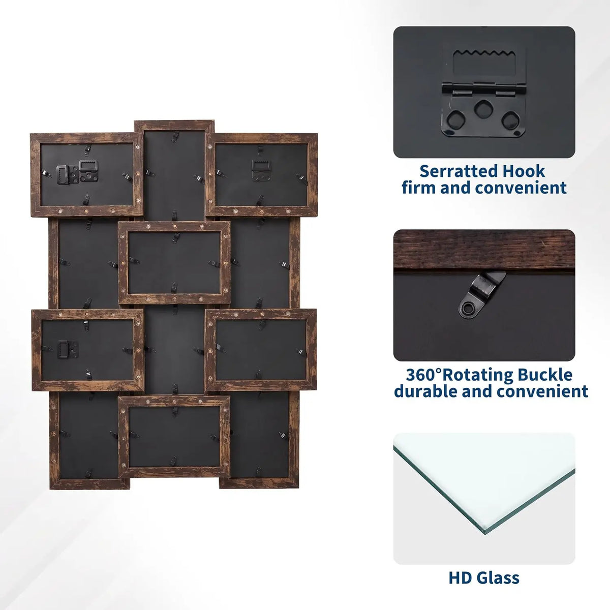 Collage Picture Frame Wall Decor Set For Modern Home Display