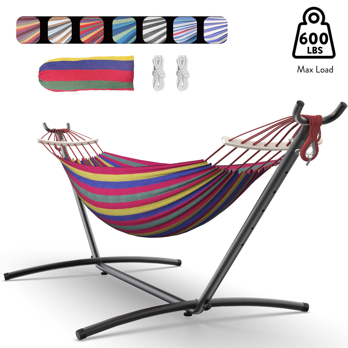 Gyroor Heavy Duty Hammock With Stand And Storage Bag