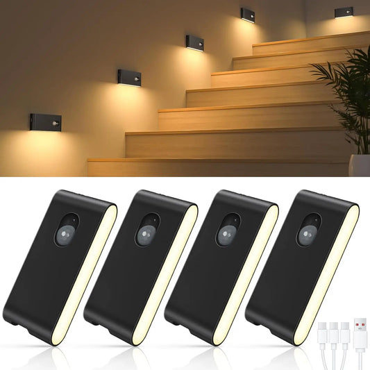 Willed Motion Sensor Rechargeable LED Stairway Night Light
