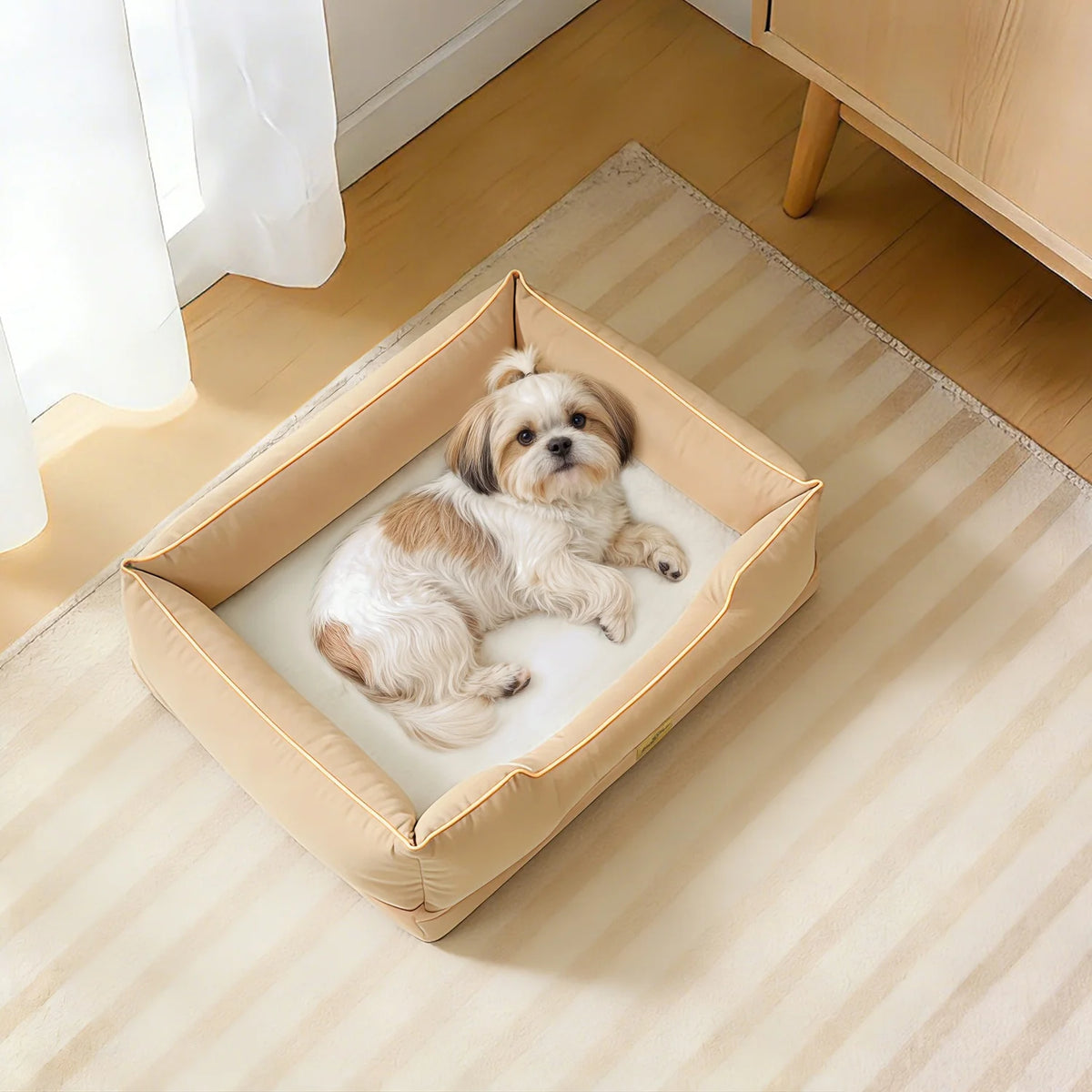 Bingopaw Rectangular Orthopedic Dog Sofa Bed With Removable Washable Cover