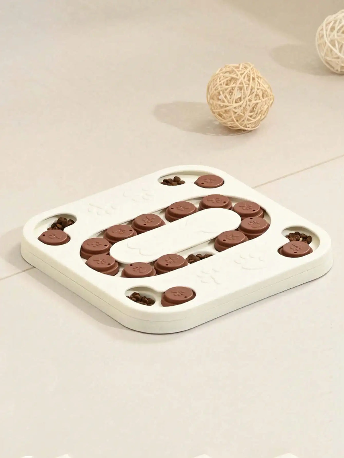 Interactive Pet Puzzle Slow Feeder Treat Dispenser Bowl