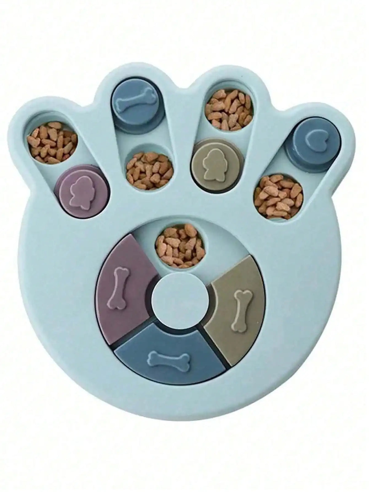 Interactive Pet Puzzle Slow Feeder Treat Dispenser Bowl