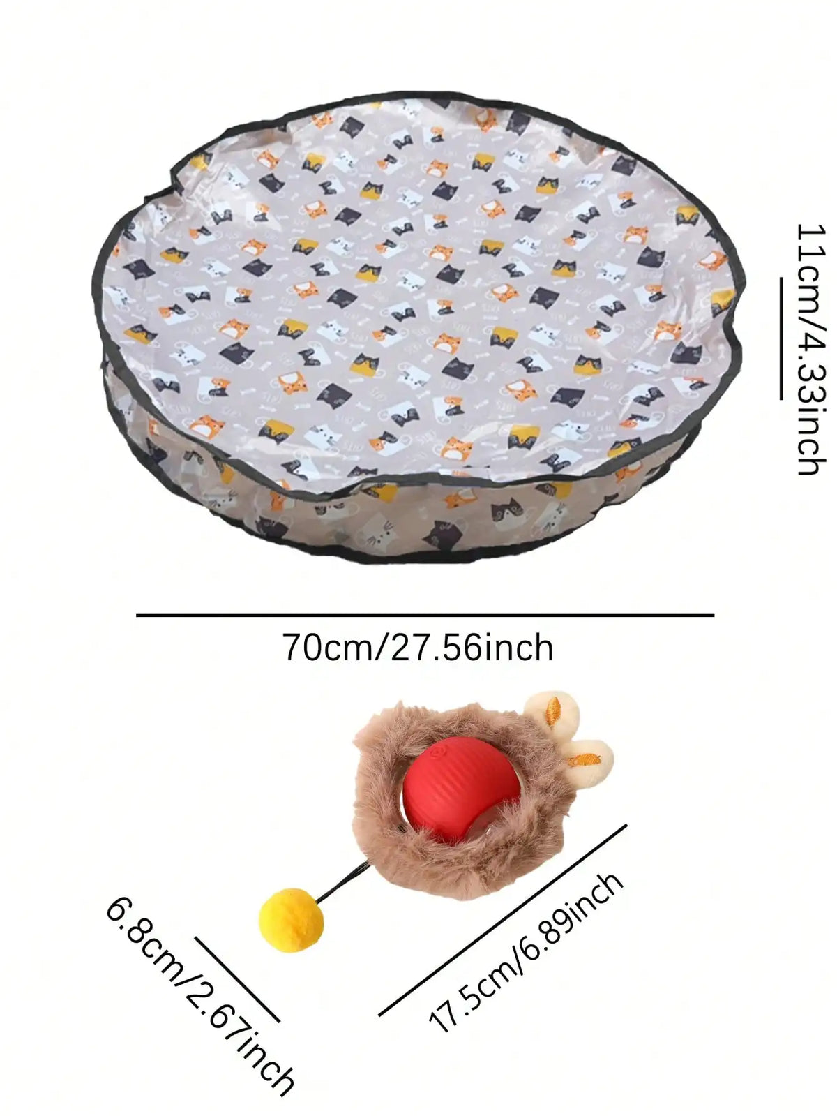 Interactive USB Rechargeable Electric Cat Hunting Toy Set