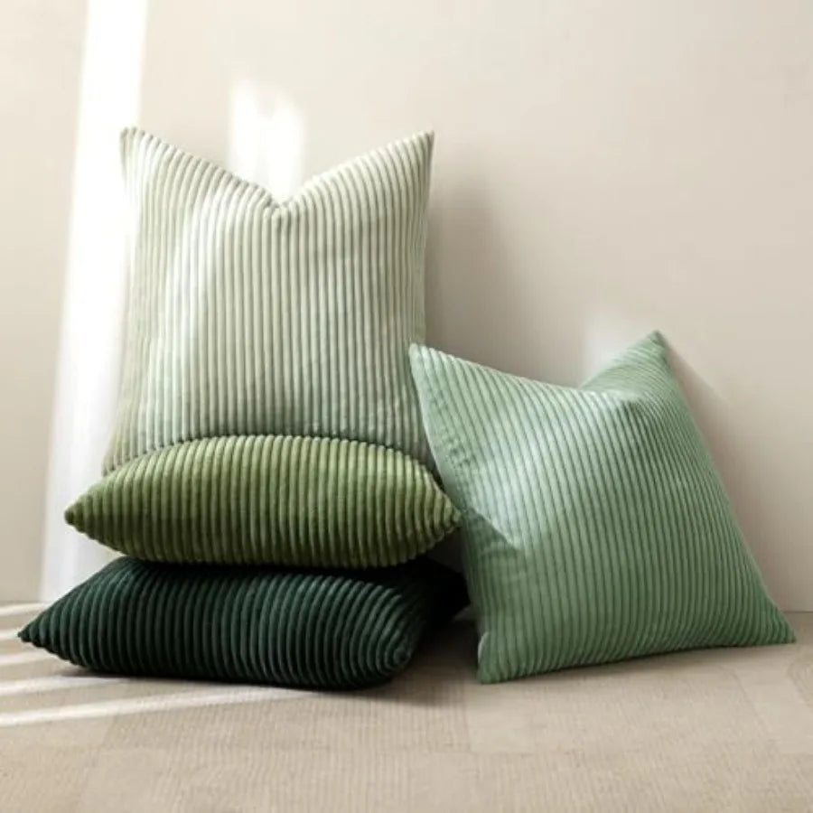 Boho Farmhouse Throw Pillow Covers With Soft Cotton Blend Cushion