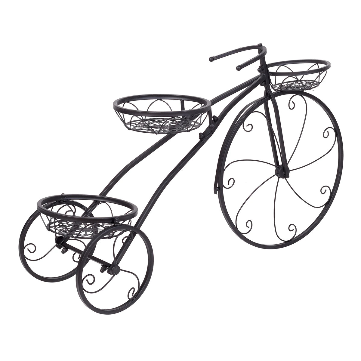 Wisfor Three Tier Bicycle Shaped Metal Plant Flower Stand