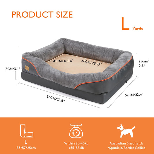 Bingopaw Premium Dog Bed With Removable Washable Cover